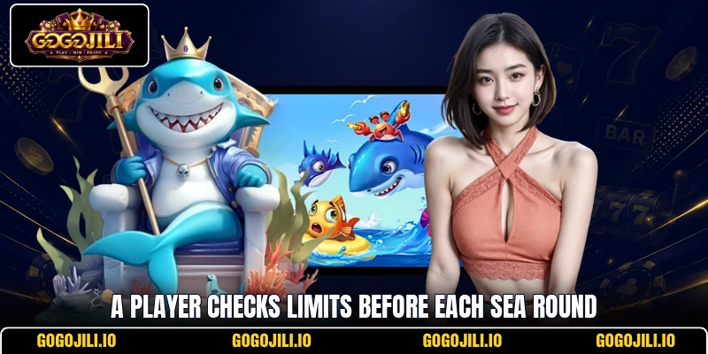 A player checks limits before each sea round