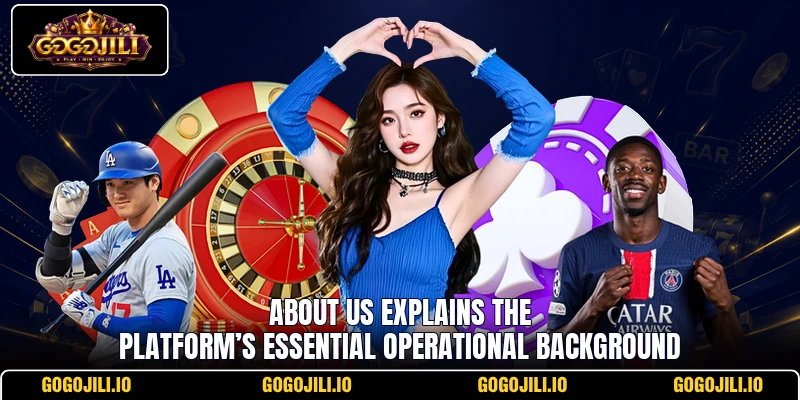 About us explains the platform’s essential operational background