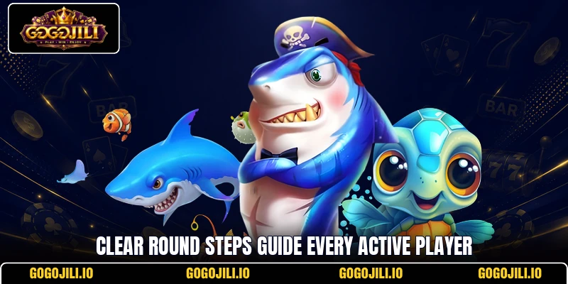 Clear round steps guide every active player