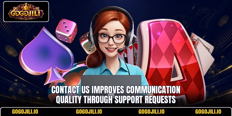 Contact us improves communication quality through support requests
