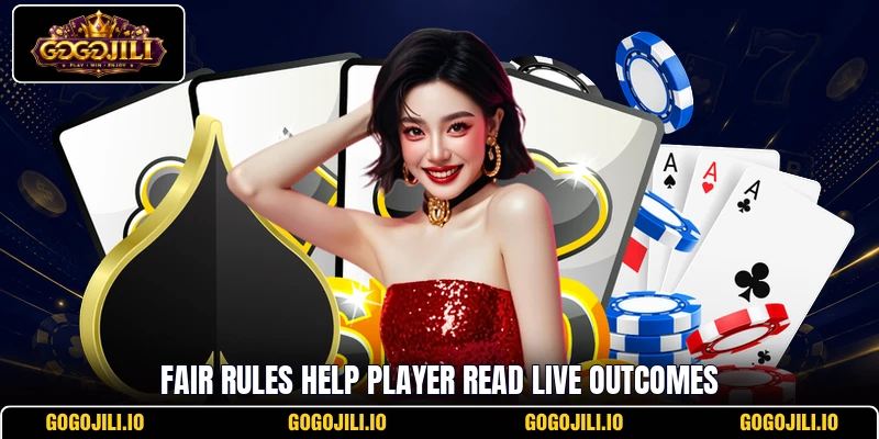 Fair rules help player read live outcomes