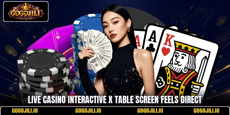 Live Casino Interactive X table screen feels direct