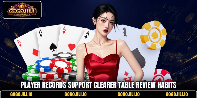 Player records support clearer table review habits