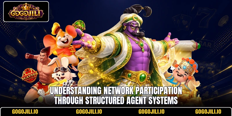 Understanding network participation through structured agent systems